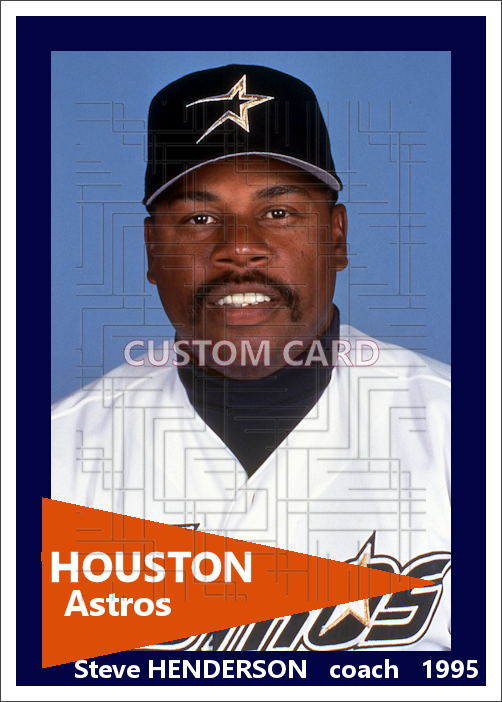 Steve Henderson - 1995 Houston Astros - choose a size & style