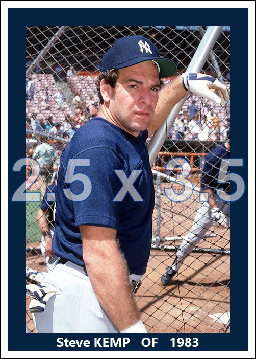 Steve Kemp - 1983 New York Yankees - choose a size & style
