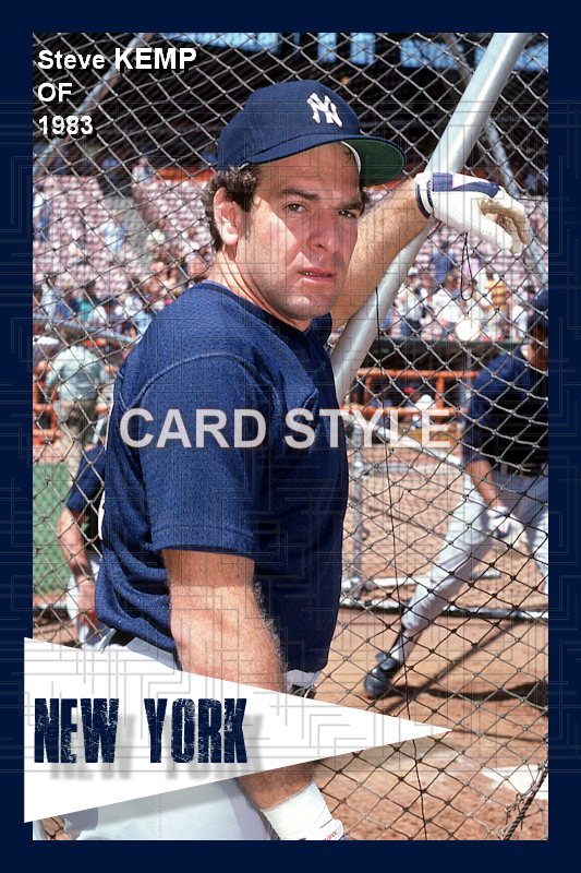 Steve Kemp - 1983 New York Yankees - choose a size & style
