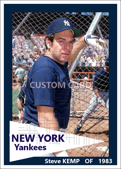 Steve Kemp - 1983 New York Yankees - choose a size & style