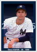 Steve Kiefer - 1989 New York Yankees - choose a size & style