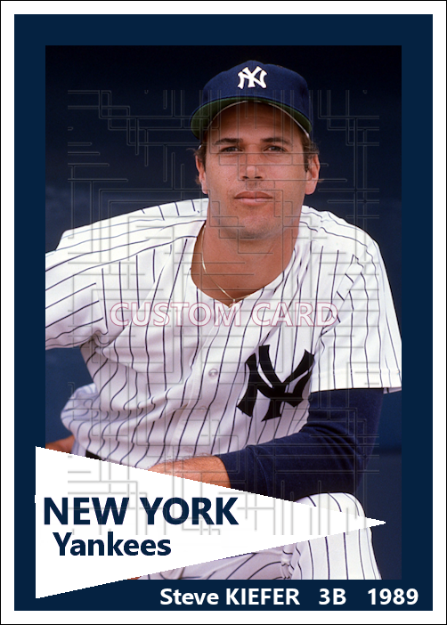 Steve Kiefer - 1989 New York Yankees - choose a size & style