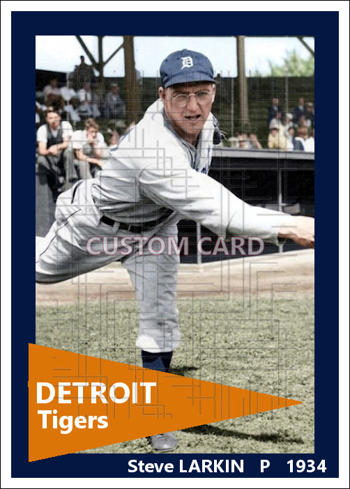 Steve Larkin - 1934 Detroit Tigers - choose a size & style