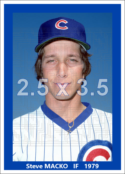 Steve Macko - 1979 Chicago Cubs - choose a size & style