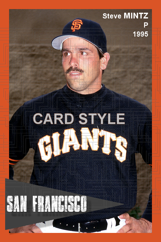 Steve Mintz - 1995 San Francisco Giants - choose a size & style