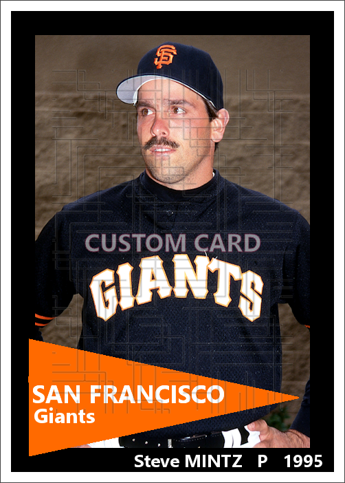 Steve Mintz - 1995 San Francisco Giants - choose a size & style