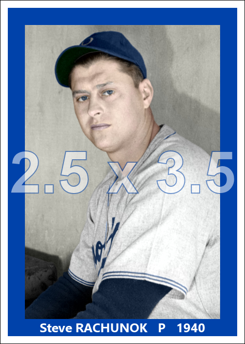 Steve Rachunok - 1940 Brooklyn Dodgers - choose a size & style
