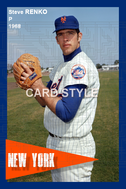 Steve Renko - 1968 New York Mets spring training - choose a size & style