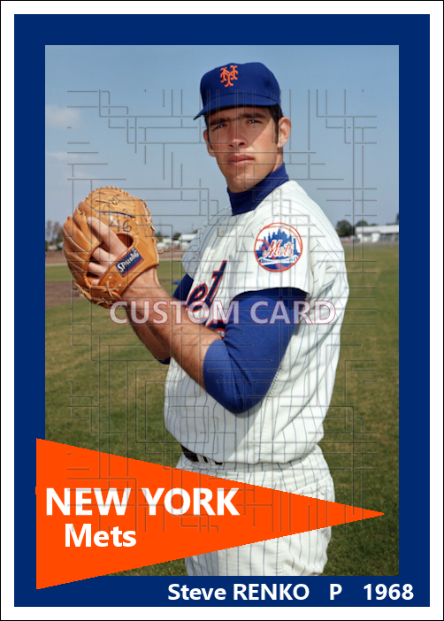 Steve Renko - 1968 New York Mets spring training - choose a size & style