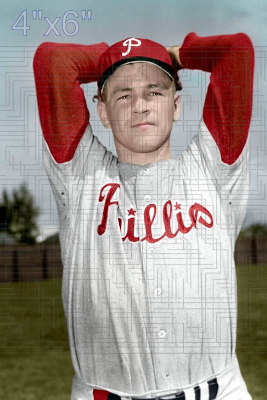 Steve Ridzik - 1953 Philadelphia Phillies - choose a size & style
