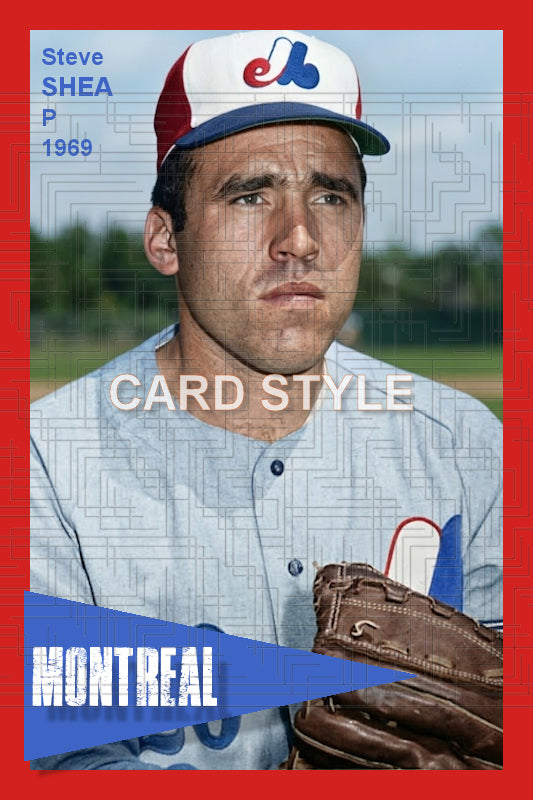 Steve Shea - 1969 Montreal Expos - choose a size & style
