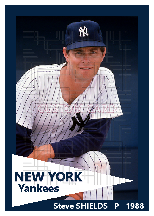 Steve Shields - 1988 New York Yankees - choose a size & style