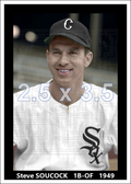 Steve Souchock - 1949 Chicago White  Sox- choose a size & style