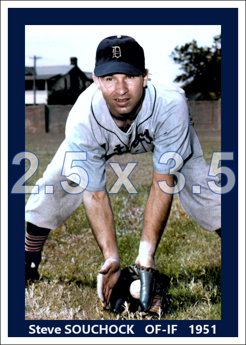 Steve Souchock - 1951 Detroit Tigers- choose a size & style