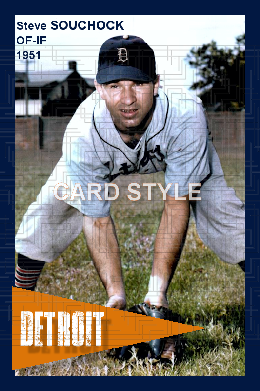 Steve Souchock - 1951 Detroit Tigers- choose a size & style