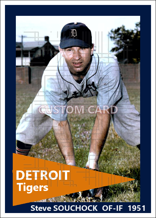 Steve Souchock - 1951 Detroit Tigers- choose a size & style