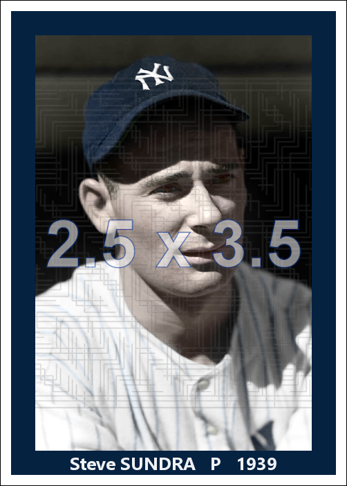 Steve Sundra - 1939 New York Yankees - choose a size & style