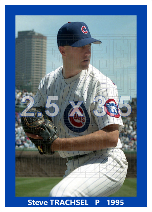 Steve Trachsel - 1995 Chicago Cubs - choose a size & style