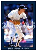 Steve Trout - 1987 New York Yankees - choose a size & style