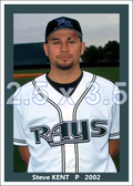 Steve Kent - 2002 Tampa Bay Devil Rays - choose a size & style