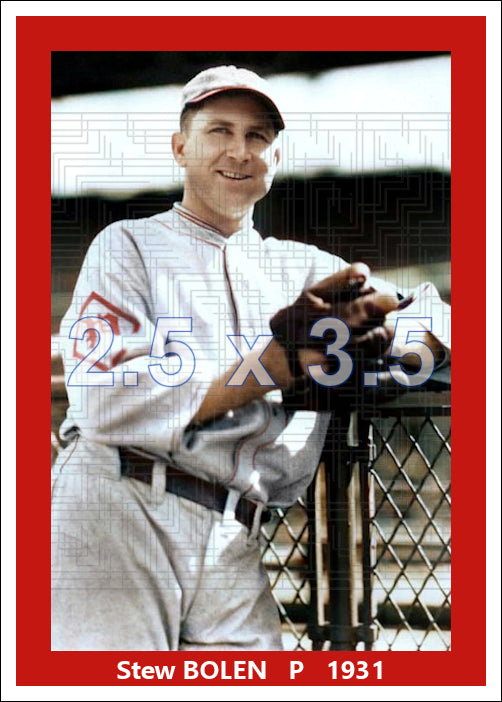 Stew Bolen - 1931 Philadelphia Phillies - choose a size & style