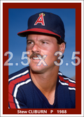 Stew Cliburn - 1989 California Angels - choose a size & style