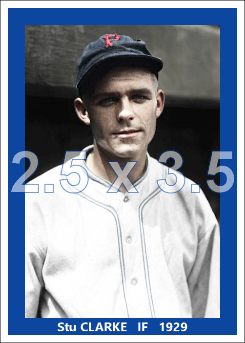 Stu Clarke - 1929 Pittsburgh Pirates - choose a size & style