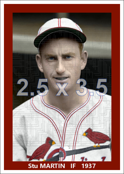 Stu Martin - 1937 St. Louis Cardinals - choose a size & style