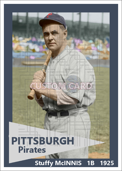 Stuffy McInnis - 1925 Pittsburgh Pirates - choose a size & style