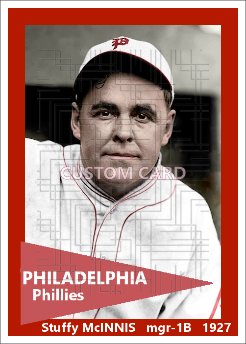 Stuffy McInnis - 1927 Philadelphia Phillies - choose a size & style
