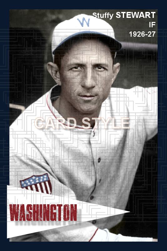 Stuffy Stewart - 1926-17 Washington Senators - choose a size & style