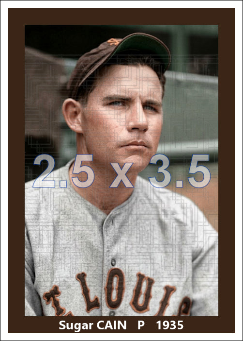 Sugar Cain - 1935 St. Louis Browns - choose a size & style