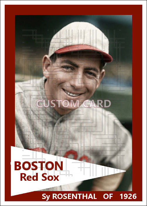 Sy Rosenthal - 1926 Boston Red Sox - choose a size & style