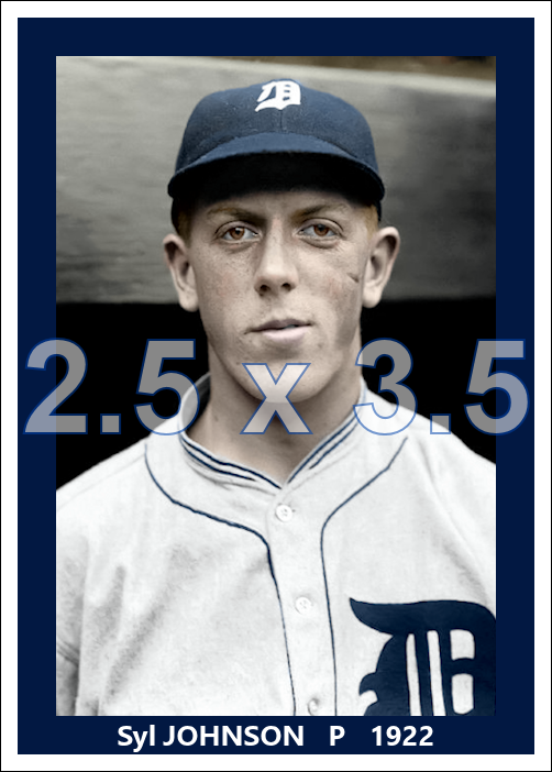 Syl Johnson - 1922 Detroit Tigers - choose a size & style