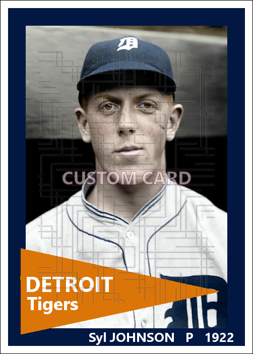 Syl Johnson - 1922 Detroit Tigers - choose a size & style