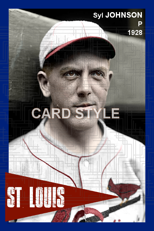 Syl Johnson - 1928 St. Louis Cardinals - choose a size & style