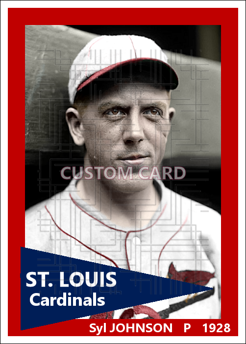 Syl Johnson - 1928 St. Louis Cardinals - choose a size & style