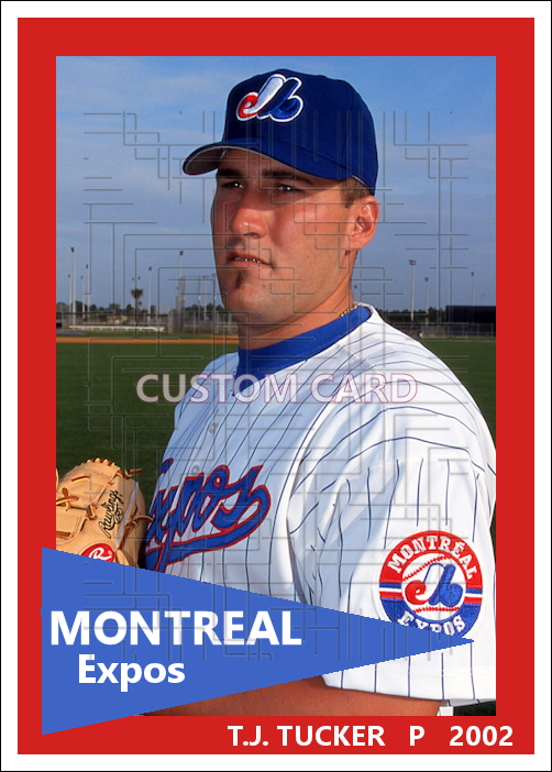 T.J. Tucker - 2002 Montreal Expos - choose a size & style