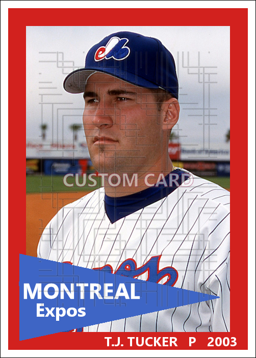 T.J. Tucker - 2003 Montreal Expos - choose a size & style