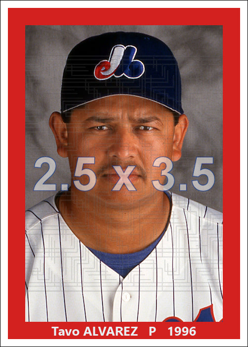 Tavo Alvarez - 1996 Montreal Expos - choose a size & style