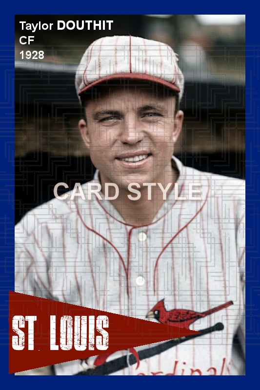Taylor Douthit - 1928 St. Louis Cardinals - choose a size & style