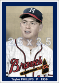 Taylor Phillips - 1956 Milwaukee Braves - choose a size & style