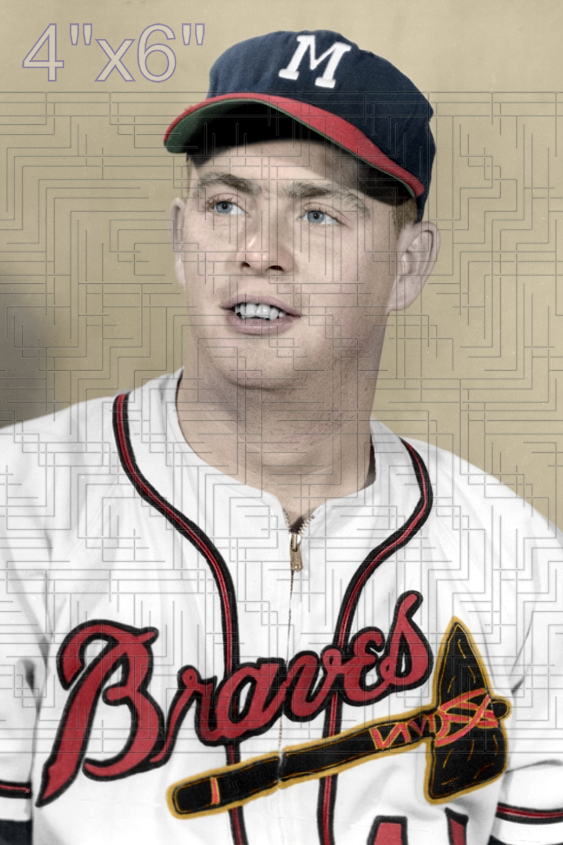 Taylor Phillips - 1956 Milwaukee Braves - choose a size & style