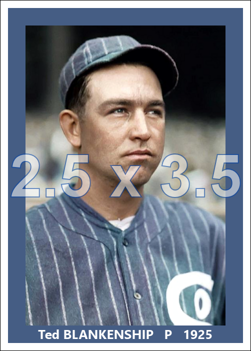Ted Blankenship - 1925 Chicago White Sox - choose a size & style