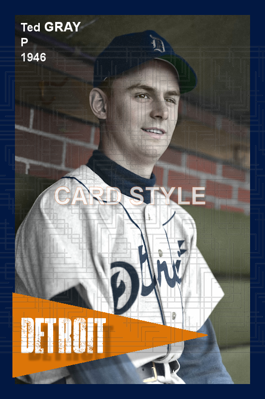 Ted Gray - 1946 Detroit Tigers - choose a size & style