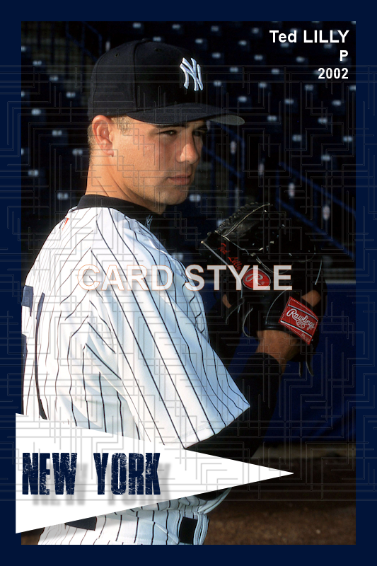 Ted Lilly - 2002 New York Yankees - pose A - choose a size & style