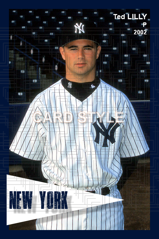 Ted Lilly - 2002 New York Yankees - pose B - choose a size & style
