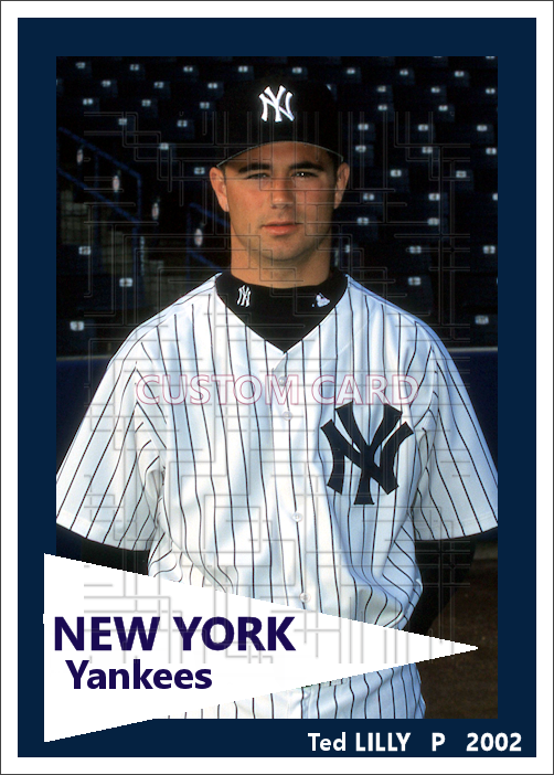 Ted Lilly - 2002 New York Yankees - pose B - choose a size & style