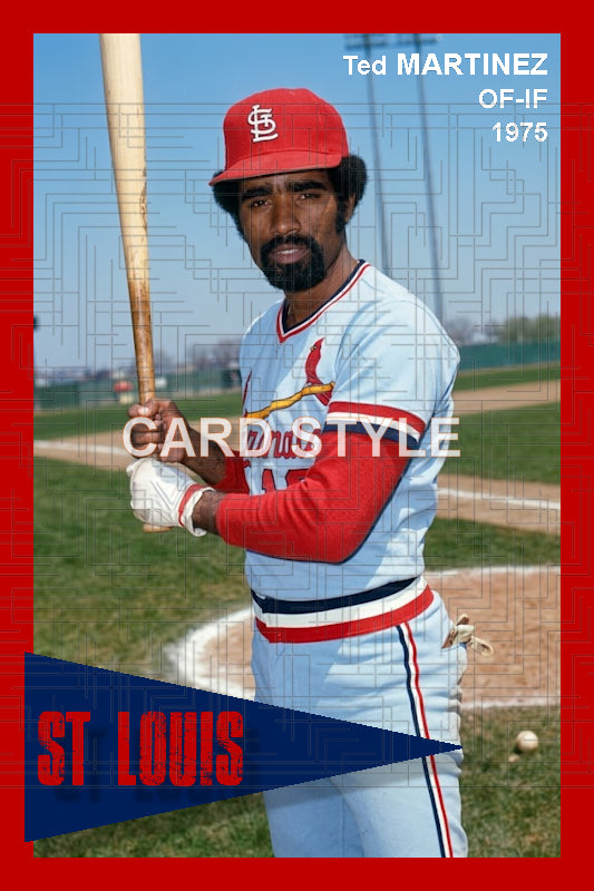 Ted Martinez - 1975 St. Louis Cardinals - choose a size & style