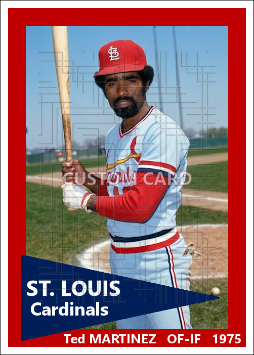 Ted Martinez - 1975 St. Louis Cardinals - choose a size & style